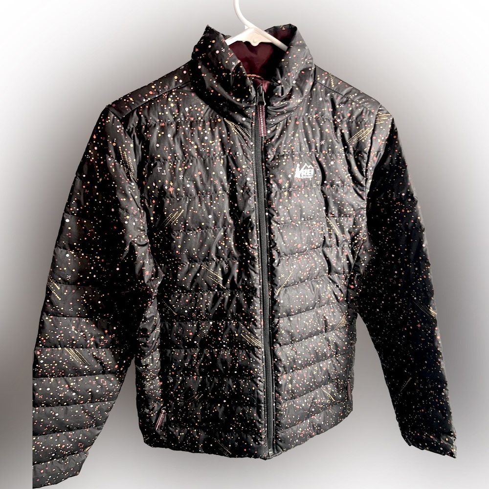 REI Girls “Starry Black Night" Co-op
650 Down Fill Puffer Jacket